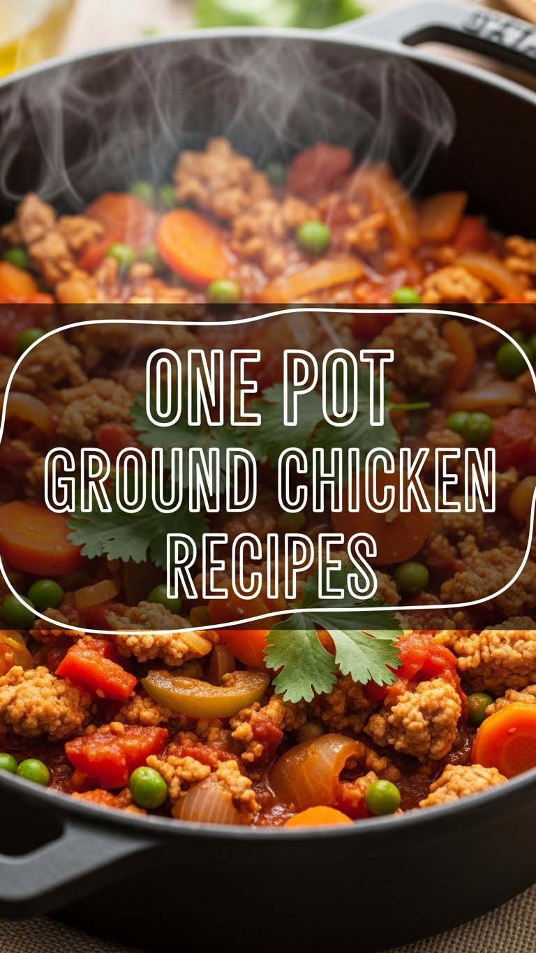 One Pot Ground Chicken Recipes
