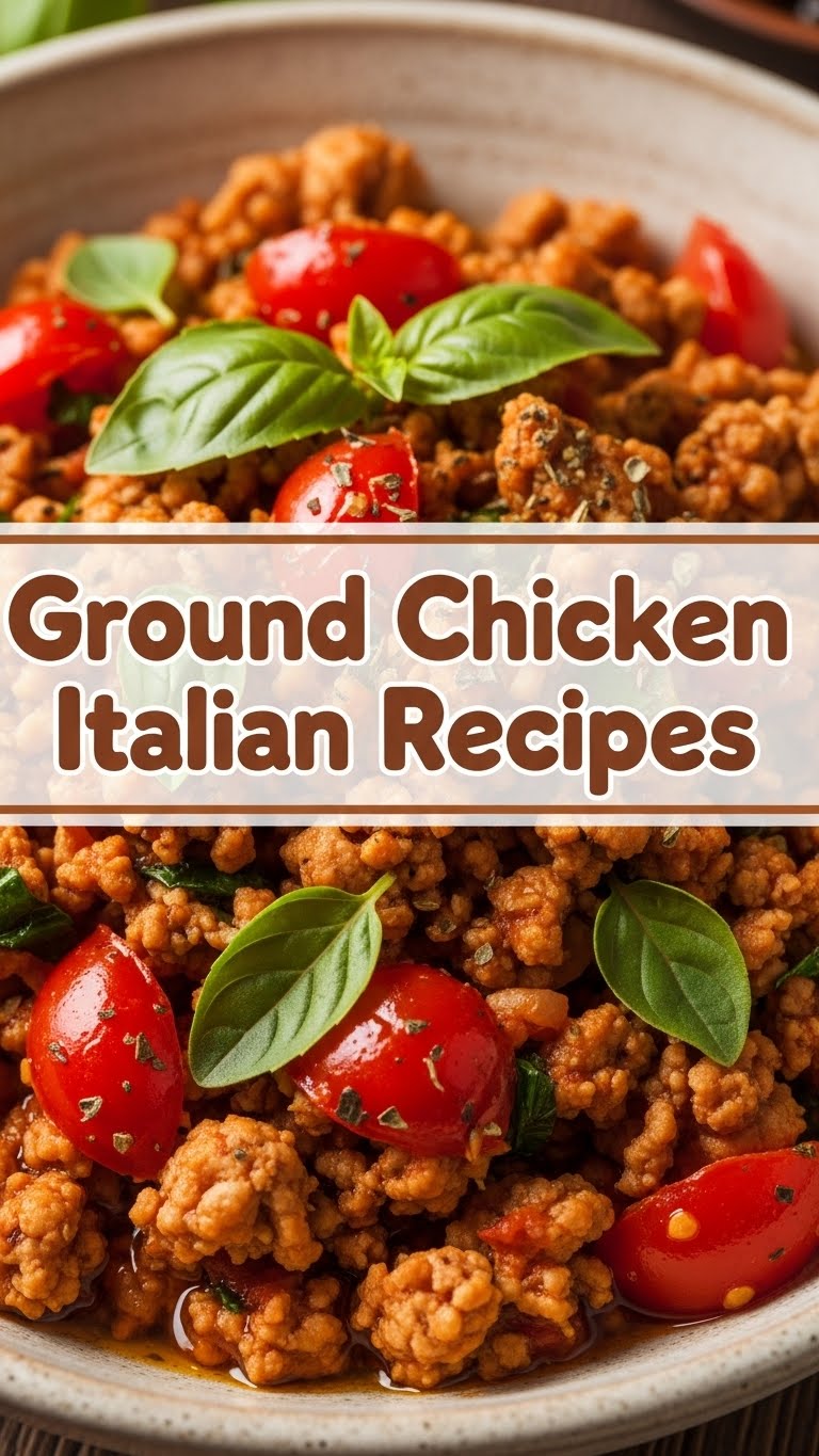 Ground Chicken Italian Recipes