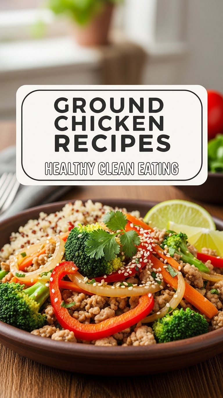 Ground Chicken Recipes Healthy Clean Eating