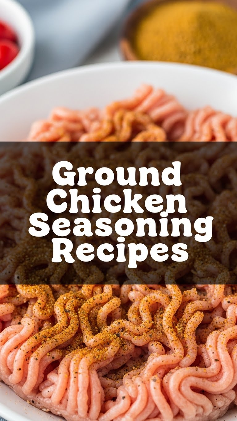 Ground Chicken Seasoning Recipes
