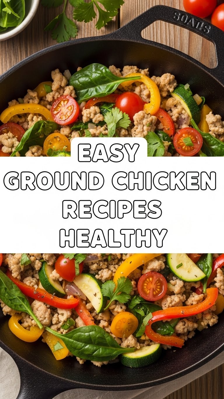 Easy Ground Chicken Recipes Healthy