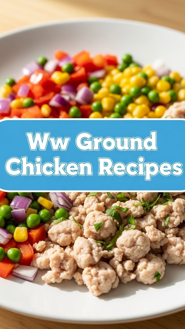 Ww Ground Chicken Recipes