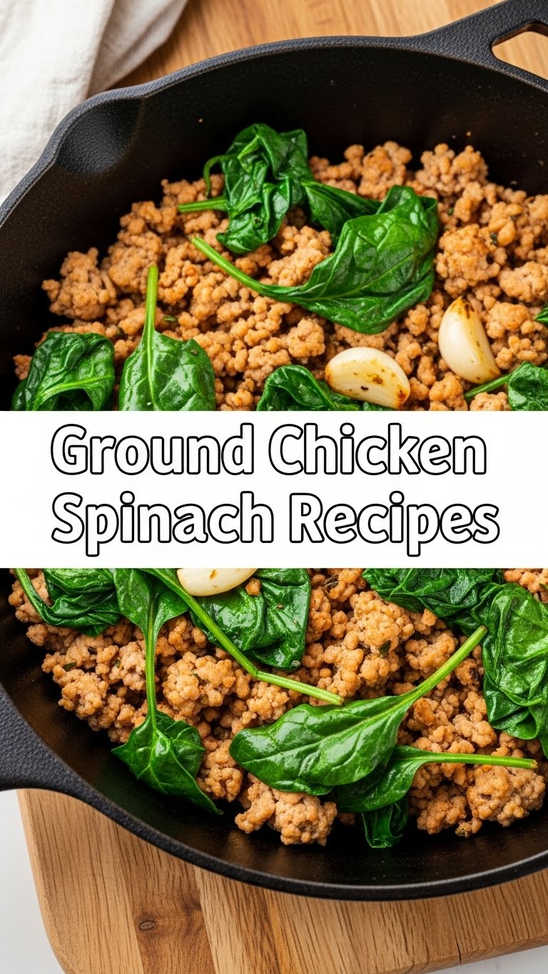 Ground Chicken Spinach Recipes