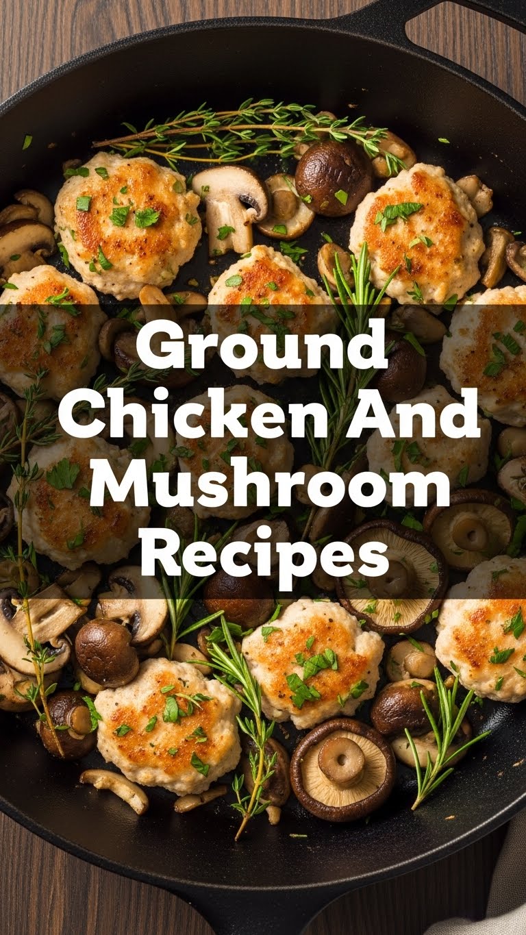 Ground Chicken And Mushroom Recipes