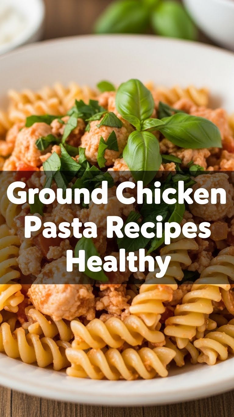 Ground Chicken Pasta Recipes Healthy