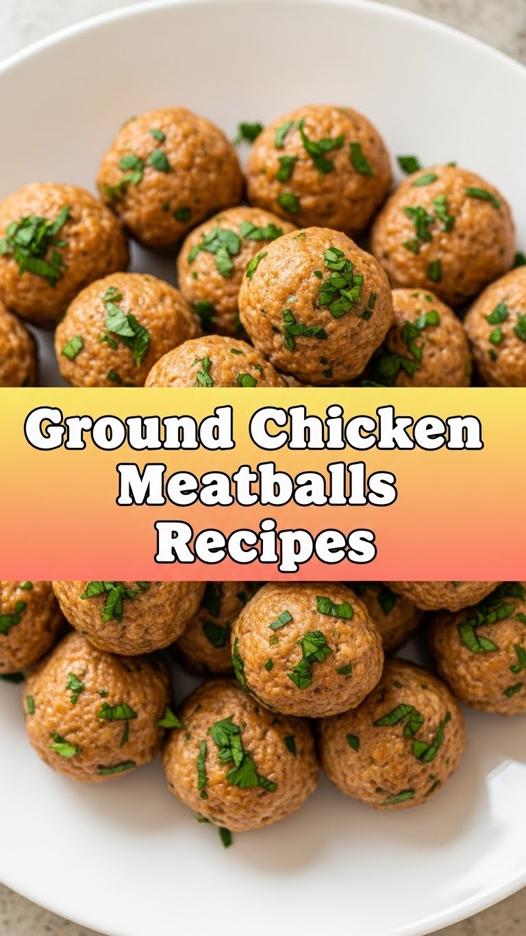 Ground Chicken Meatballs Recipes