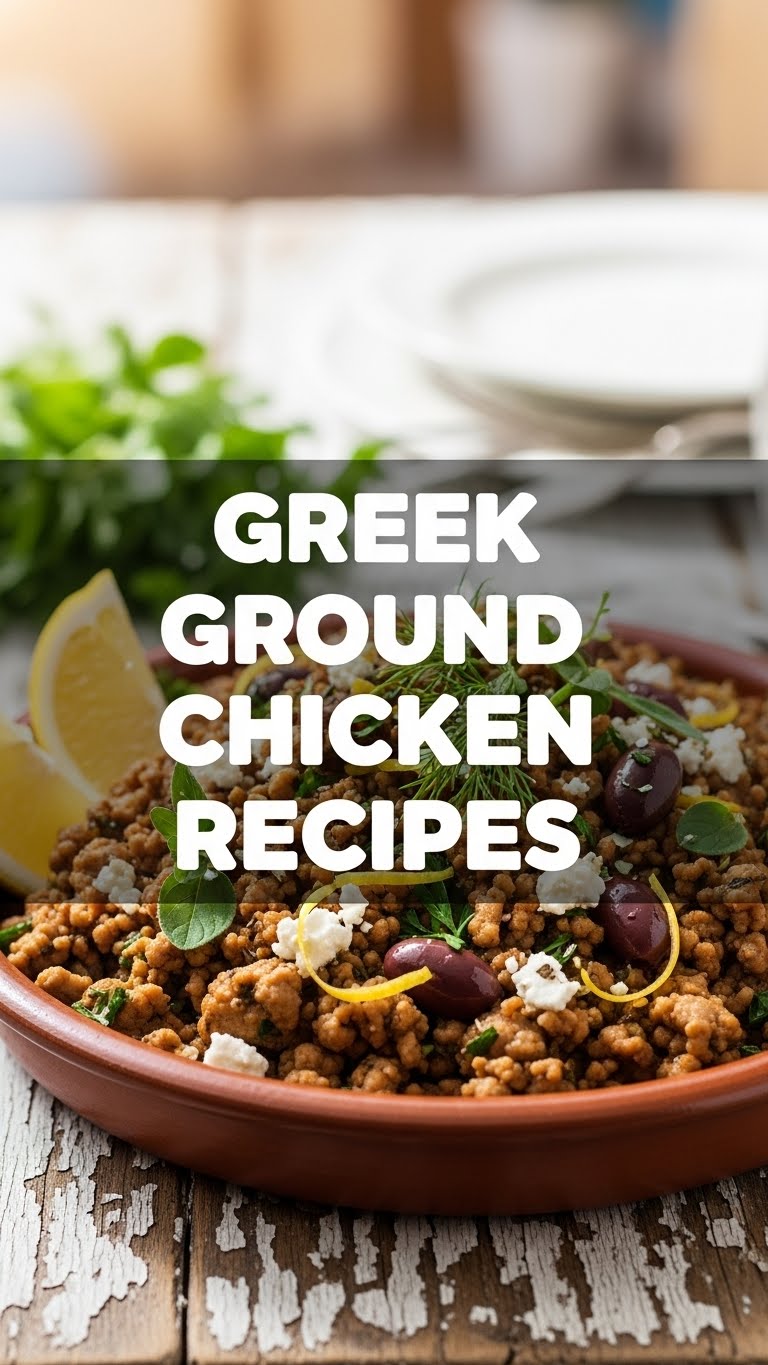 Greek Ground Chicken Recipes