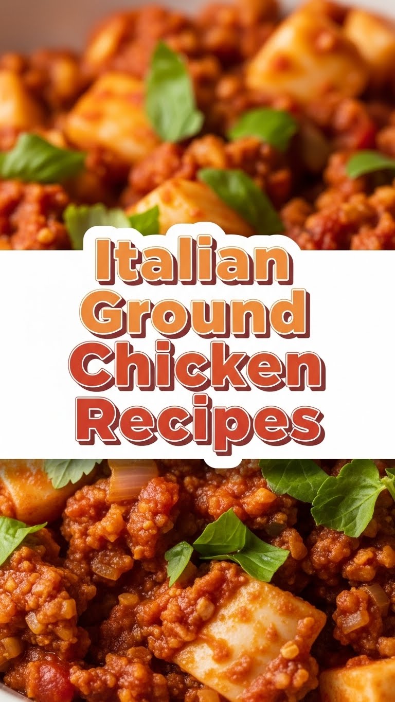 Italian Ground Chicken Recipes