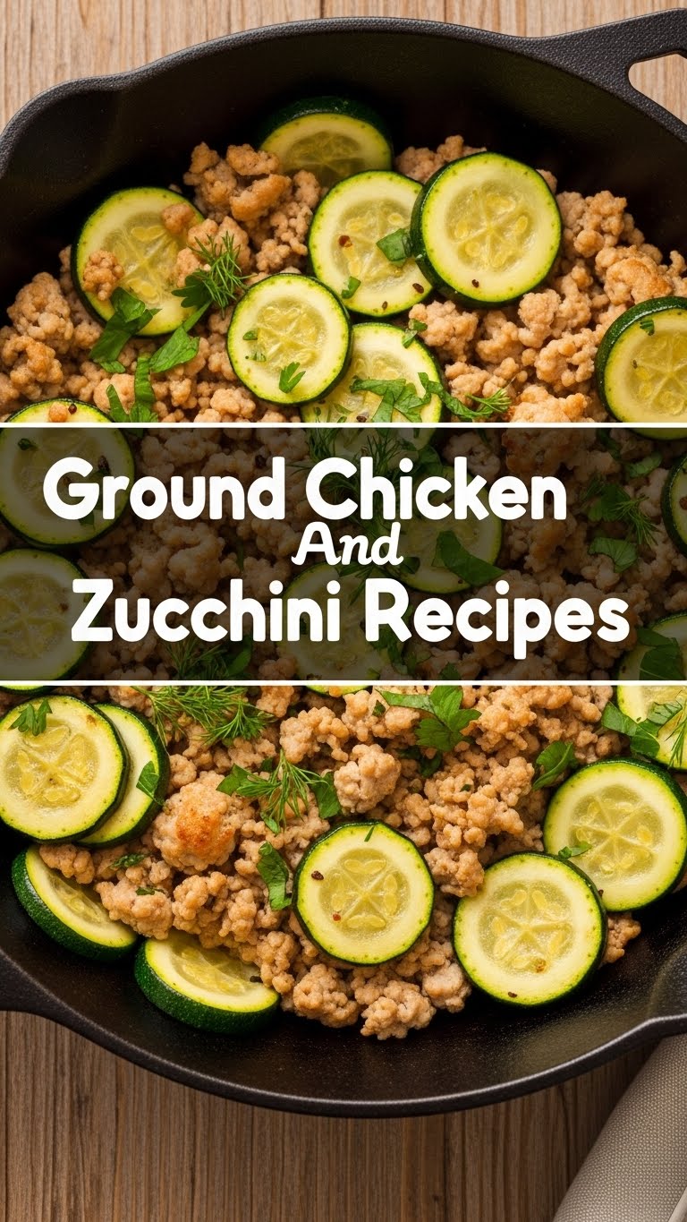 Ground Chicken And Zucchini Recipes