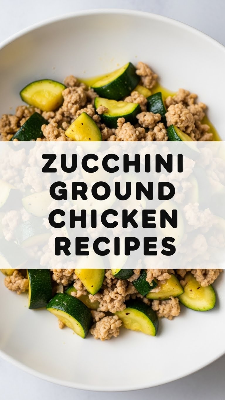 Zucchini Ground Chicken Recipes
