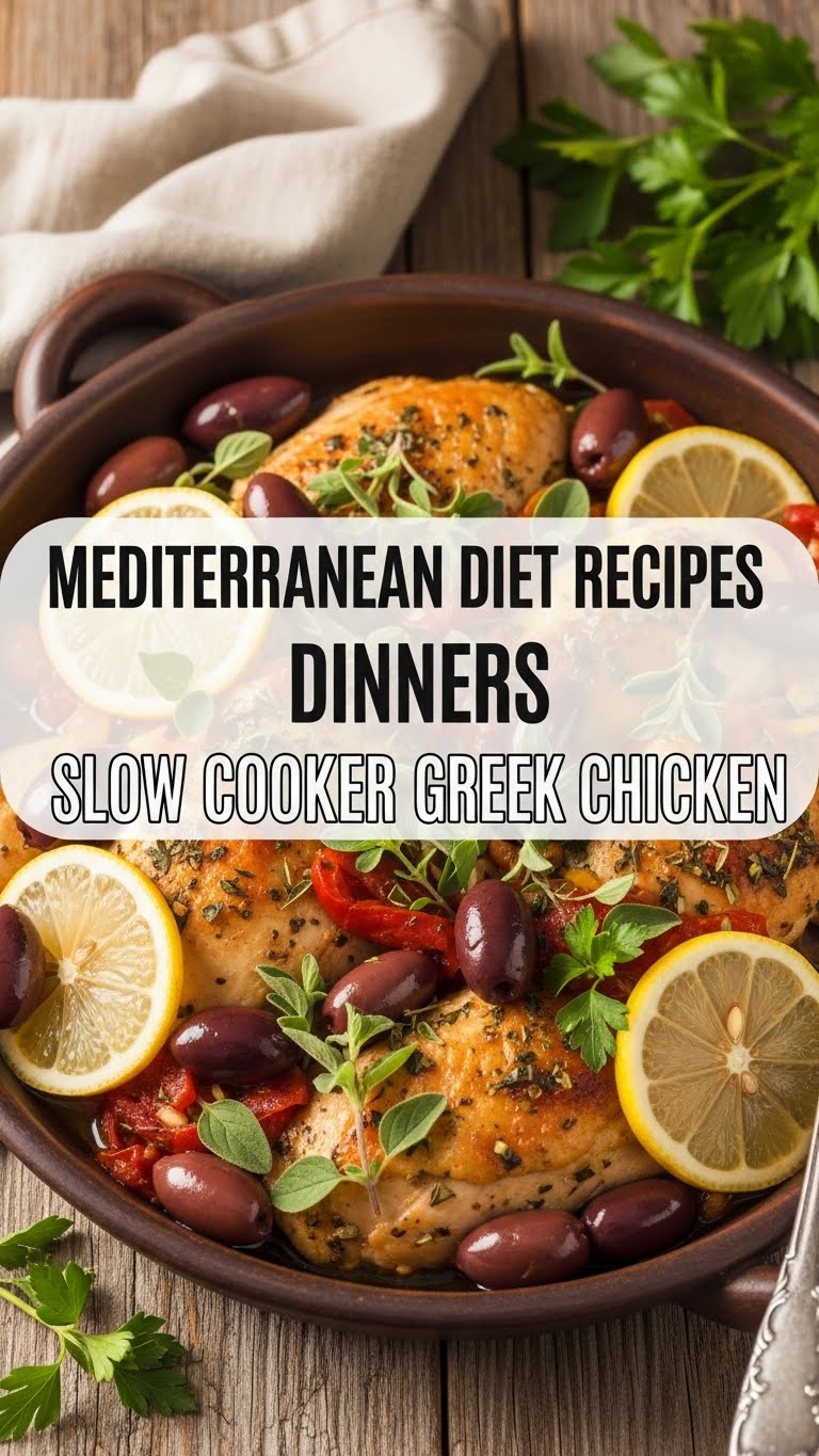 Mediterranean Diet Recipes Dinners Slow Cooker Greek Chicken