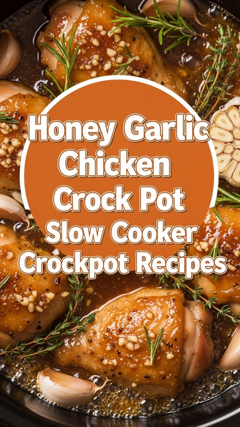 Honey Garlic Chicken Crock Pot Slow Cooker Crockpot Recipes