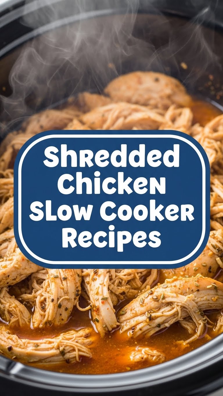 Shredded Chicken Slow Cooker Recipes