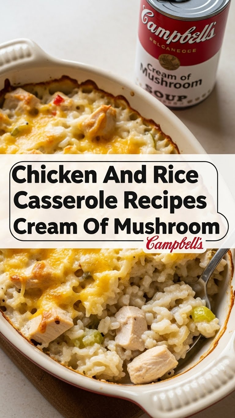 Chicken And Rice Casserole Recipes Cream Of Mushroom Campbells