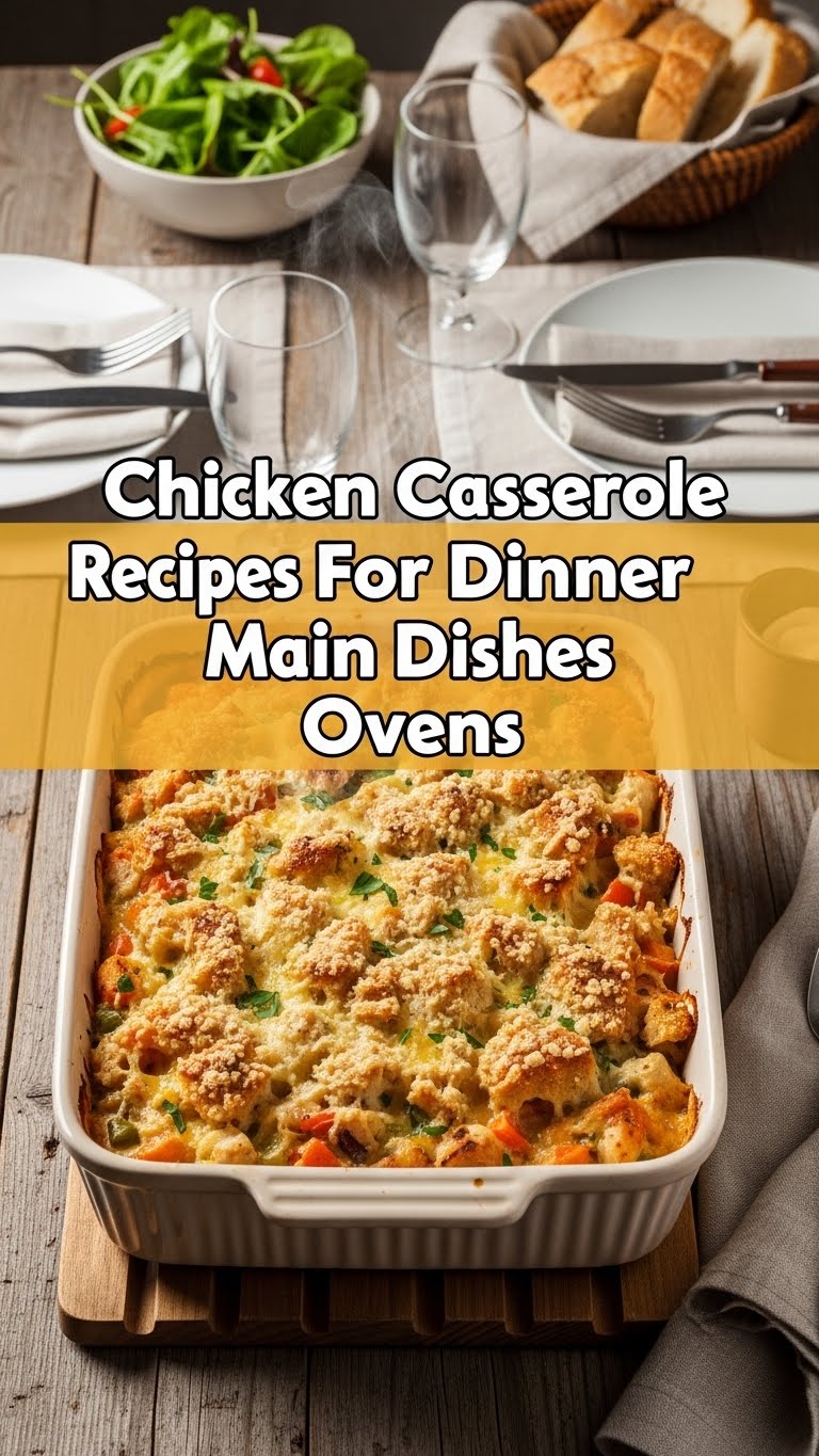 Chicken Casserole Recipes For Dinner Main Dishes Ovens