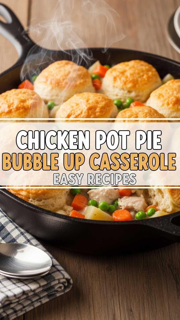 Chicken Pot Pie Bubble Up Casserole Easy Recipes