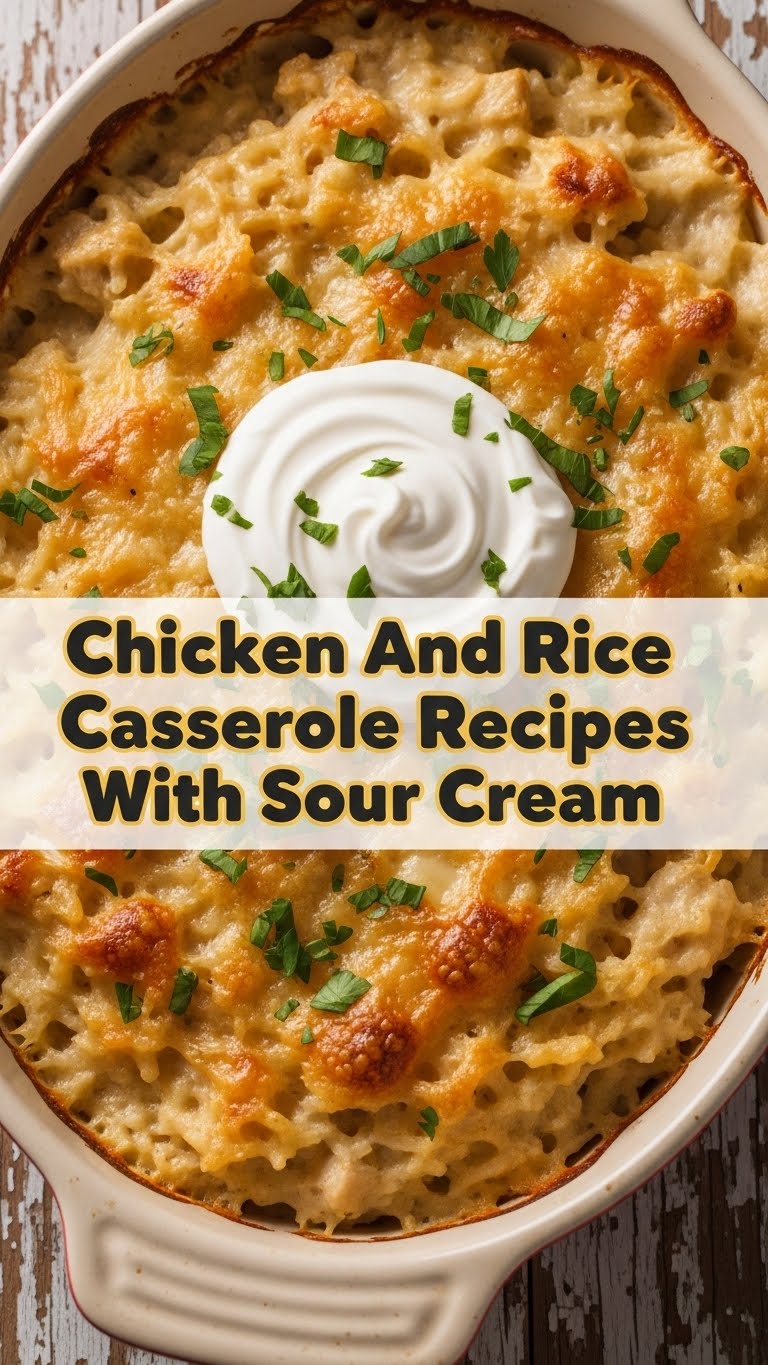 Chicken And Rice Casserole Recipes With Sour Cream