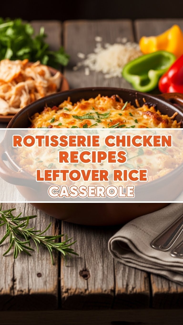 Rotisserie Chicken Recipes Leftover Rice Casserole