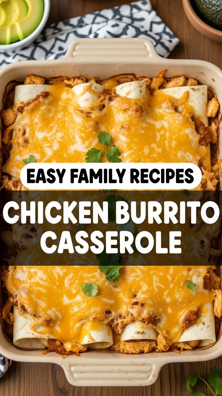 Easy Family Recipes Chicken Burrito Casserole