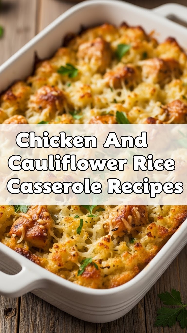 Chicken And Cauliflower Rice Casserole Recipes