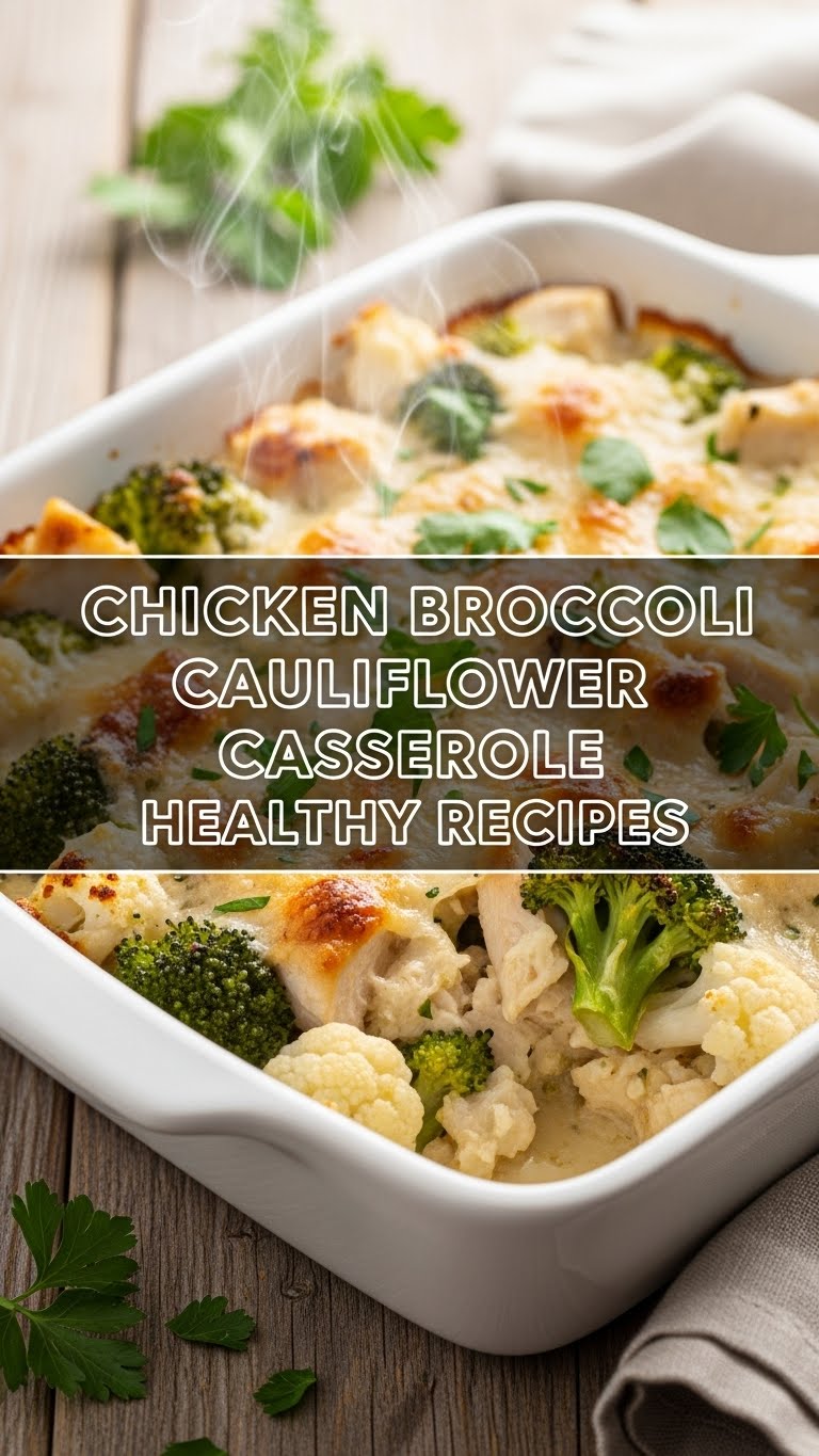 Chicken Broccoli Cauliflower Casserole Healthy Recipes