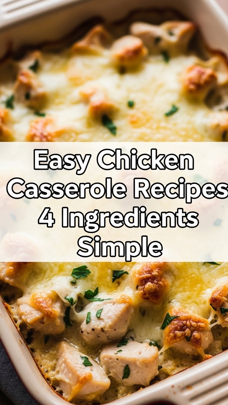 Easy Chicken Casserole Recipes 4 Ingredients Simple