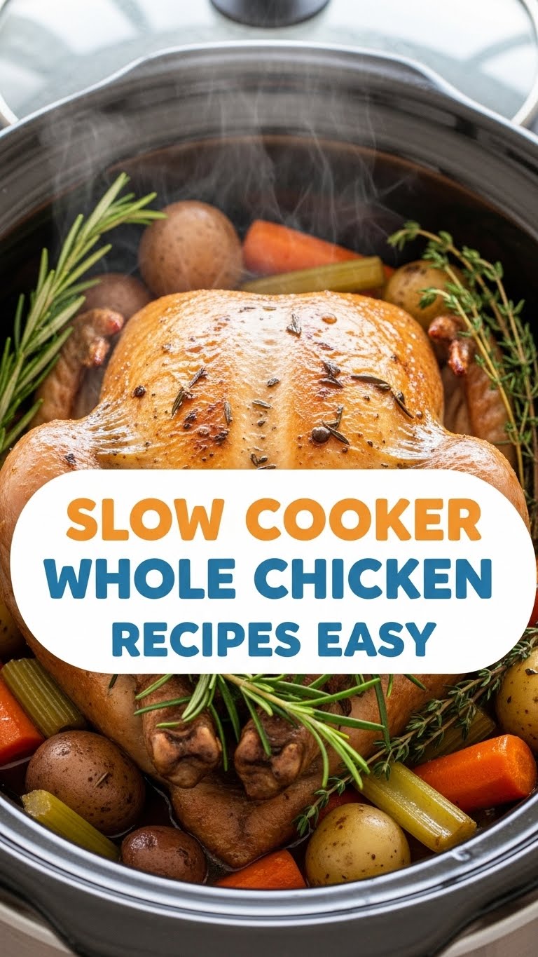 Slow Cooker Whole Chicken Recipes Easy