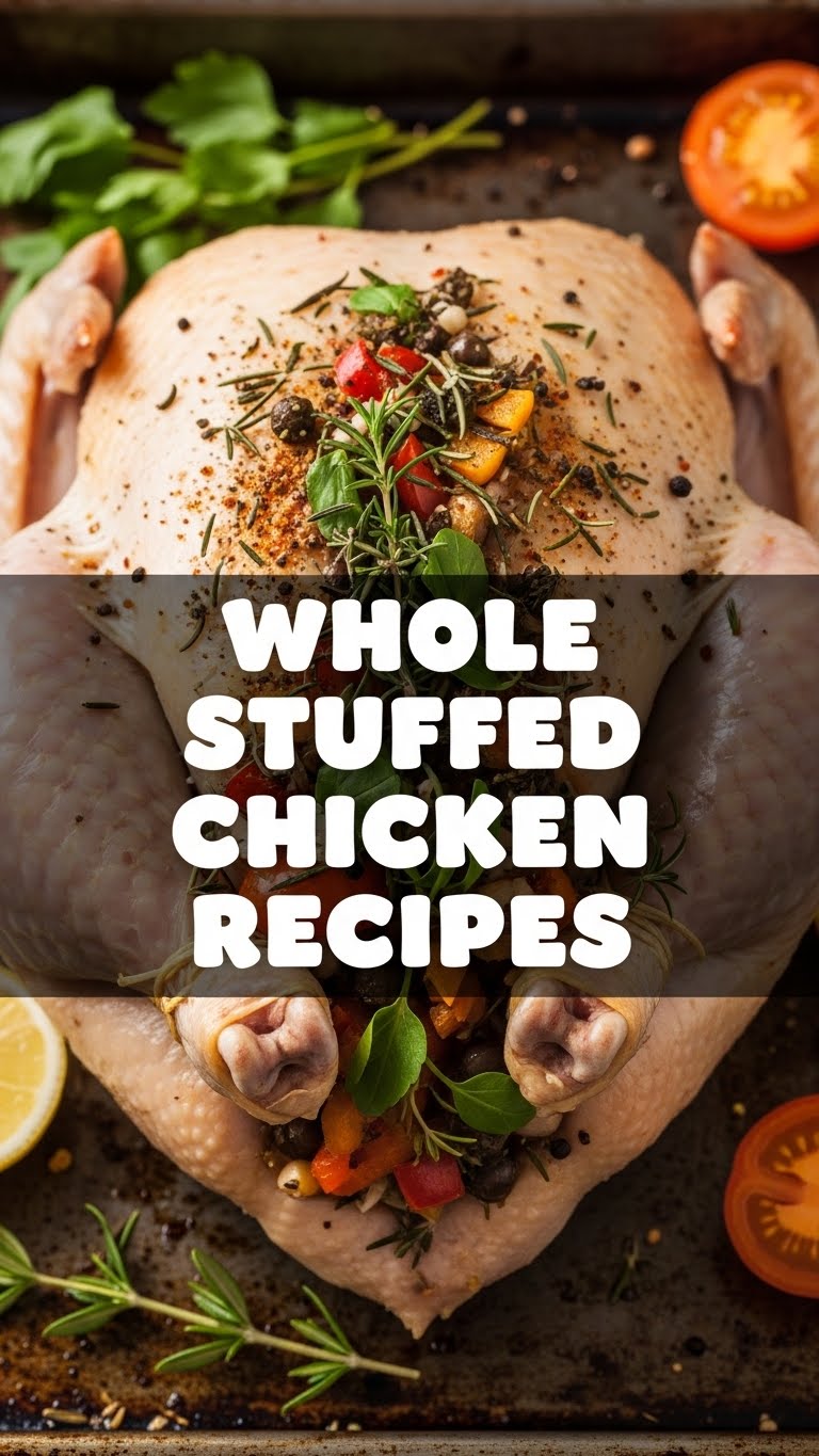 Whole Stuffed Chicken Recipes