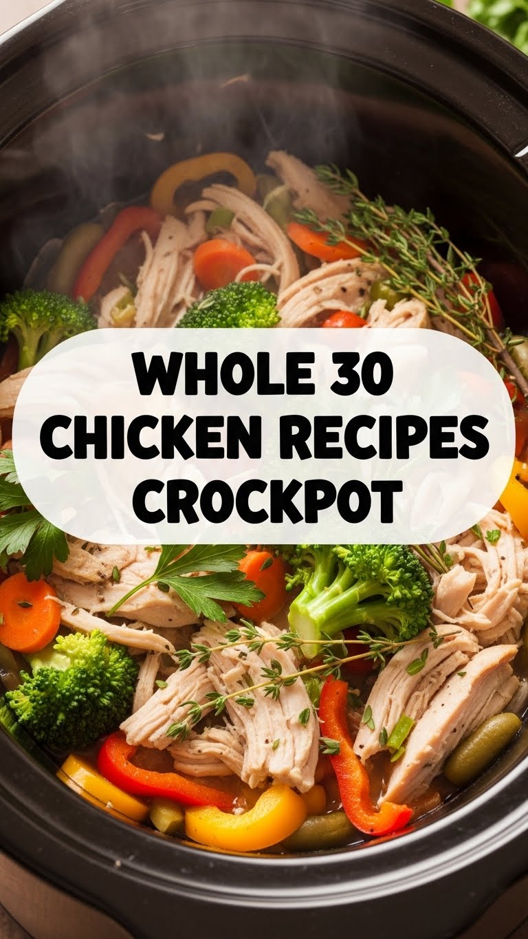 Whole 30 Chicken Recipes Crockpot