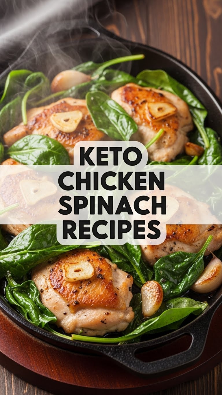 Keto Chicken Spinach Recipes