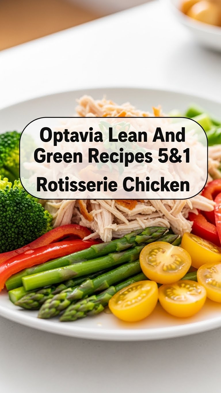 Optavia Lean And Green Recipes 5&1 Rotisserie Chicken