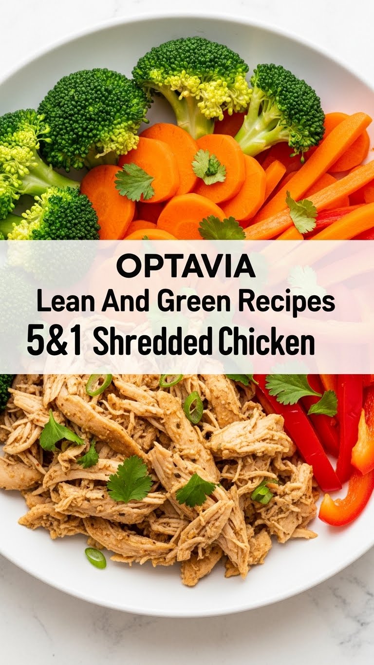 Optavia Lean And Green Recipes 5&1 Shredded Chicken