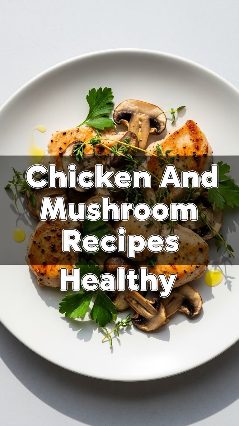 Chicken And Mushroom Recipes Healthy