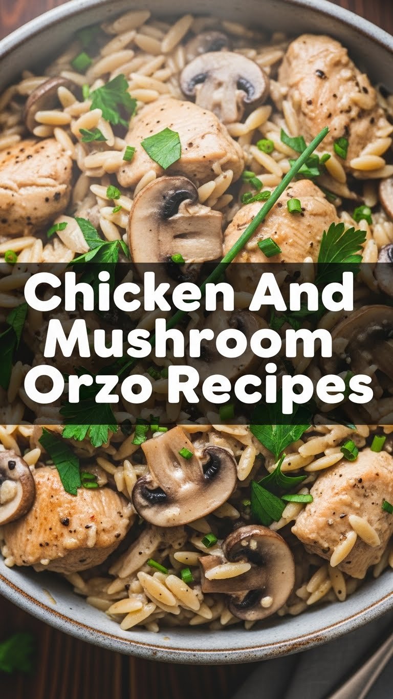 Chicken And Mushroom Orzo Recipes