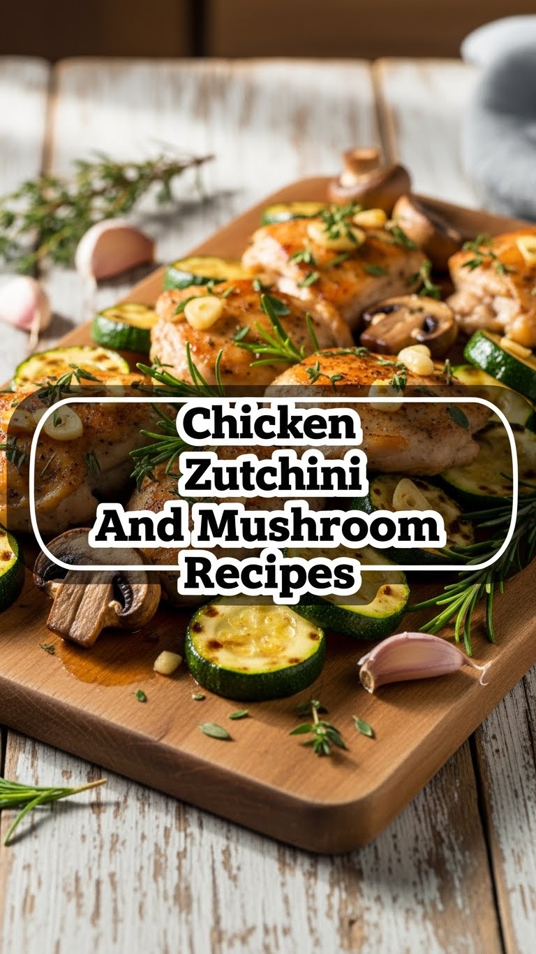Chicken Zucchini And Mushroom Recipes