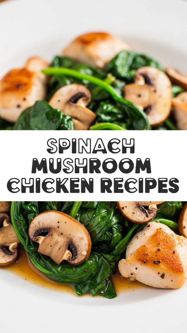 Spinach Mushroom Chicken Recipes