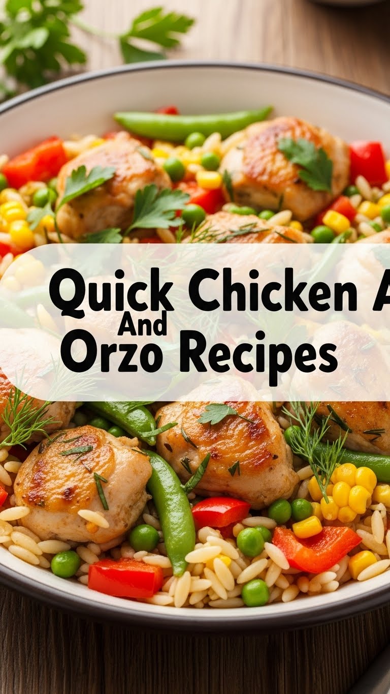 Quick Chicken And Orzo Recipes