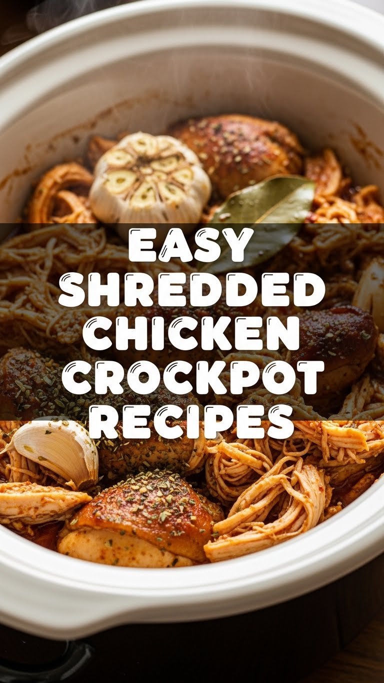 Easy Shredded Chicken Crockpot Recipes