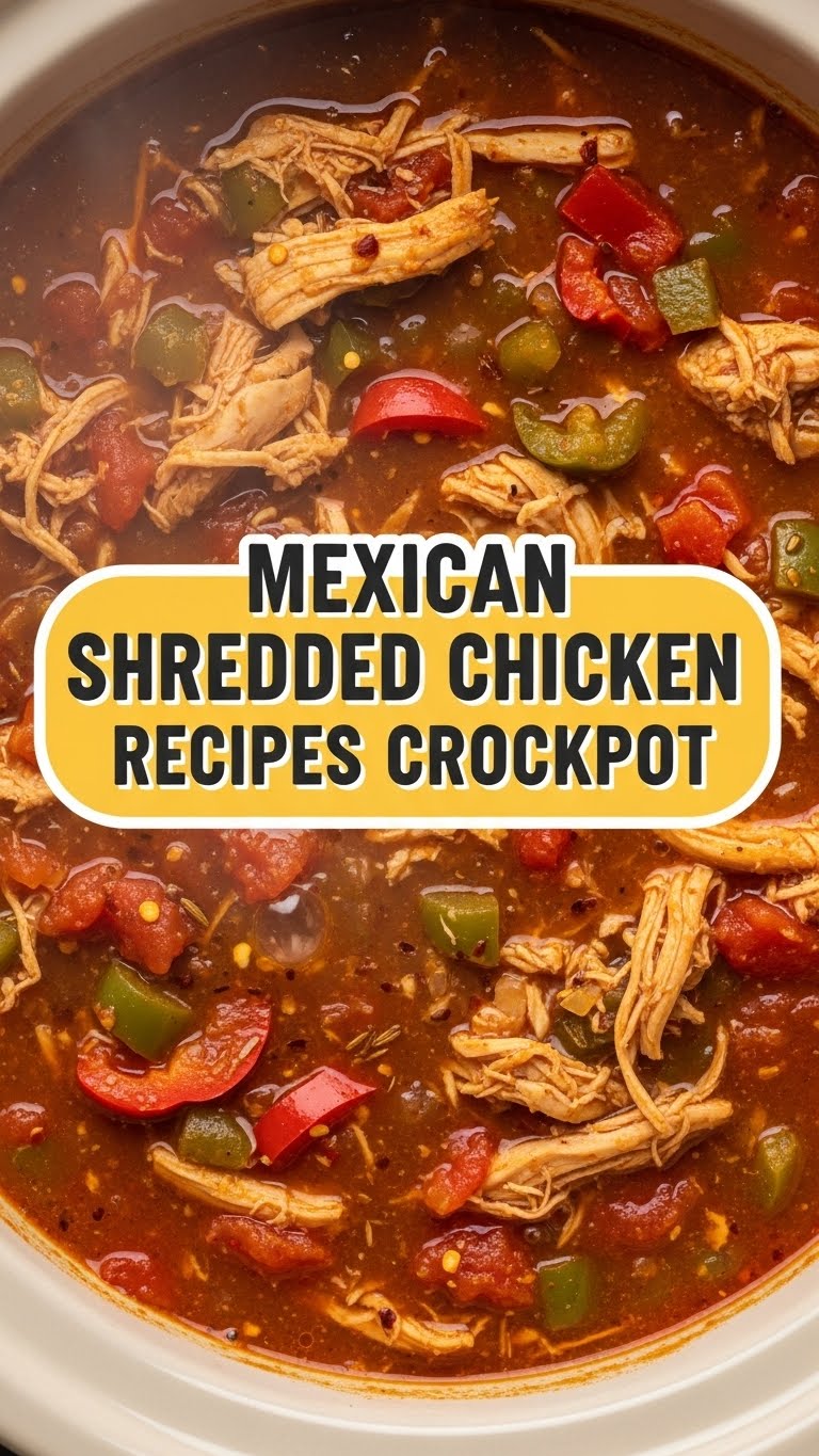 Mexican Shredded Chicken Recipes Crockpot