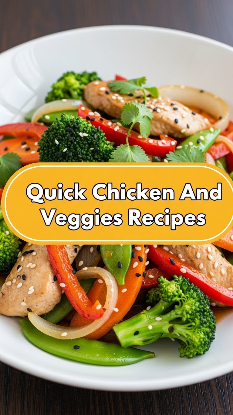 Quick Chicken And Veggies Recipes