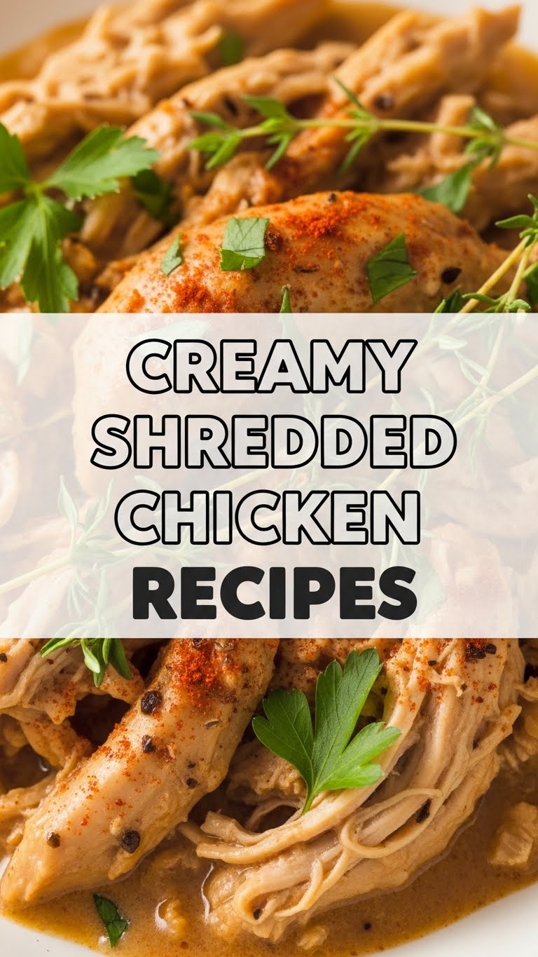 Creamy Shredded Chicken Recipes
