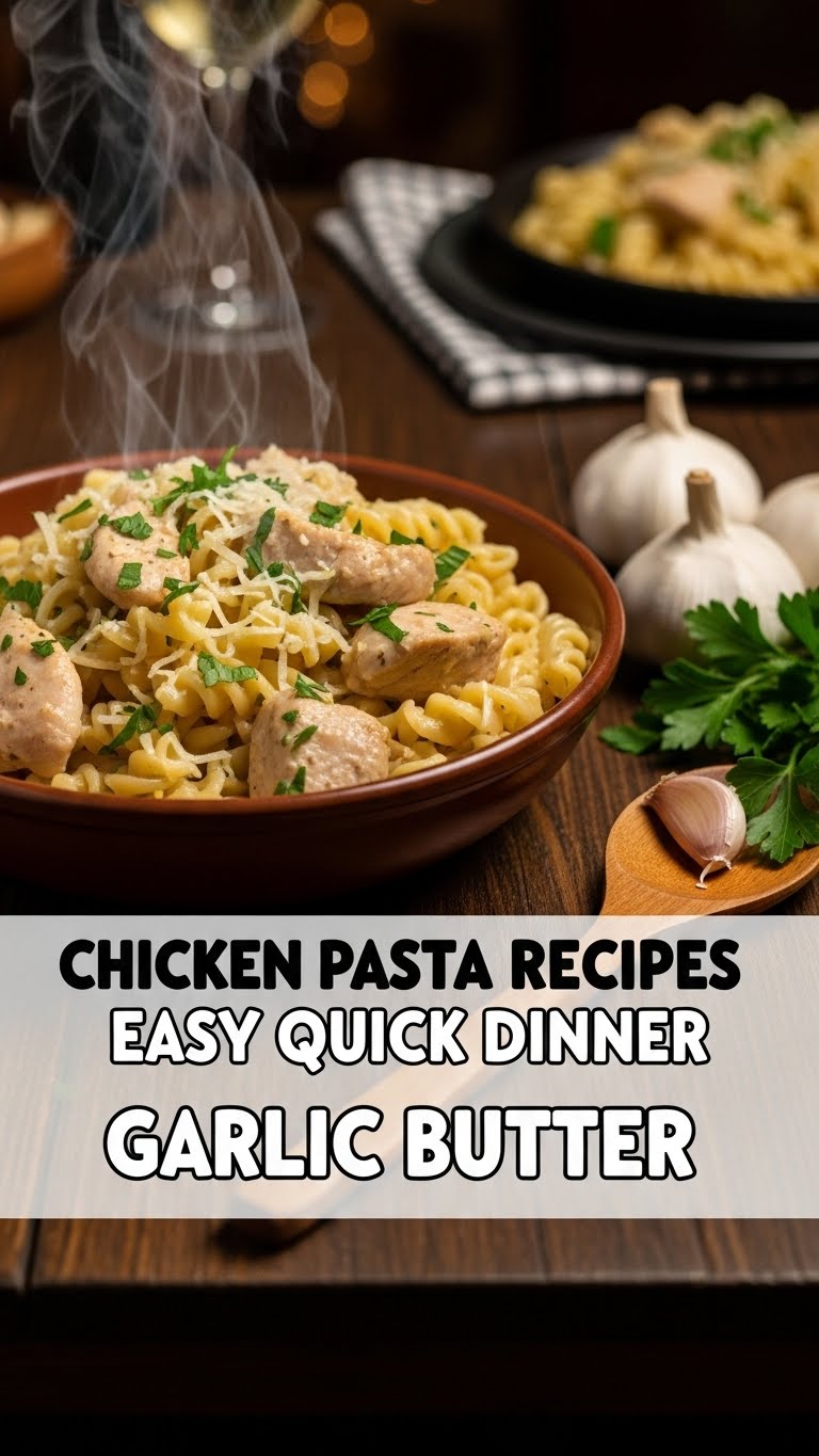 Chicken Pasta Recipes Easy Quick Dinner Garlic Butter