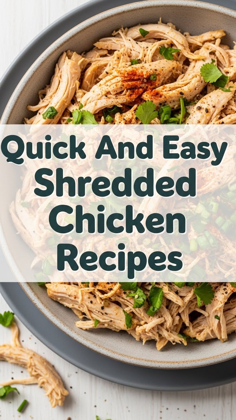 Quick And Easy Shredded Chicken Recipes