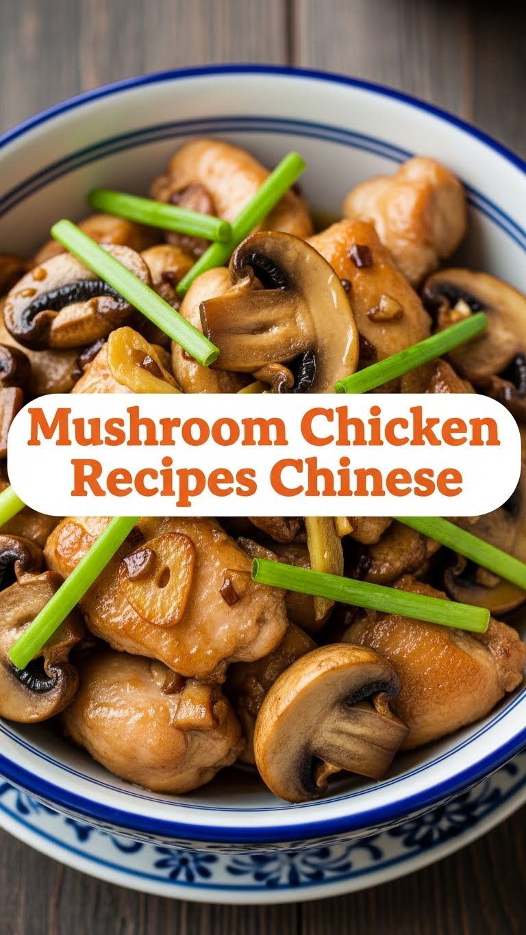 Mushroom Chicken Recipes Chinese
