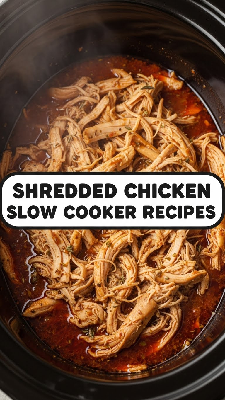 Shredded Chicken Slow Cooker Recipes