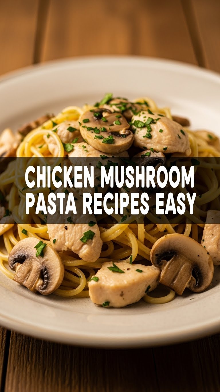 Chicken Mushroom Pasta Recipes Easy