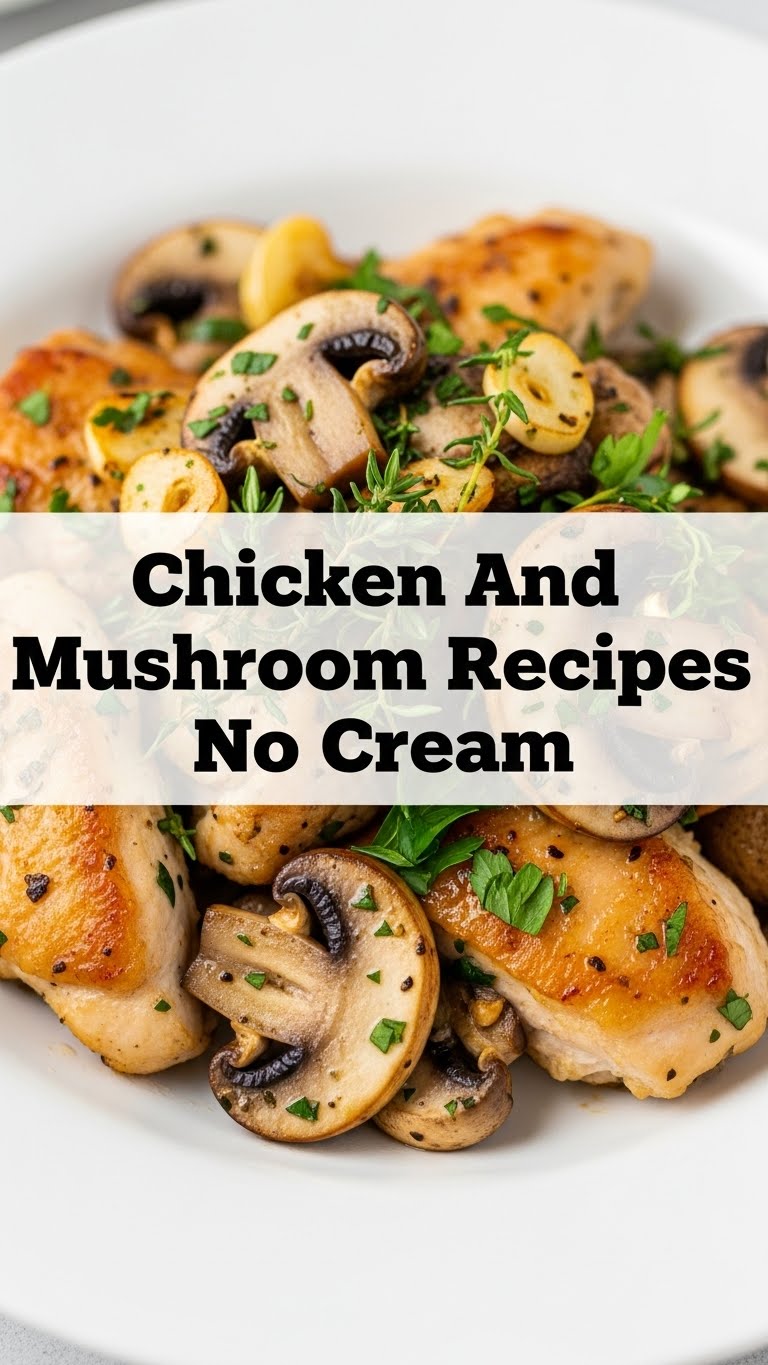 Chicken And Mushroom Recipes No Cream