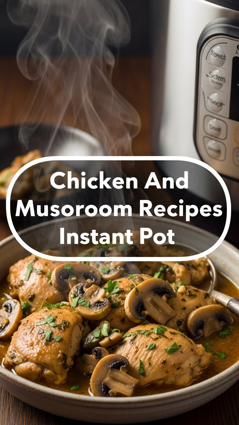 Chicken And Mushroom Recipes Instant Pot