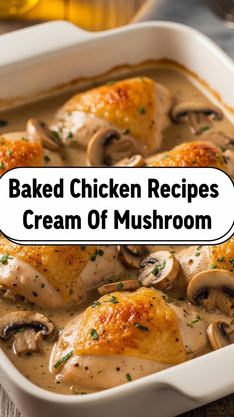 Baked Chicken Recipes Cream Of Mushroom