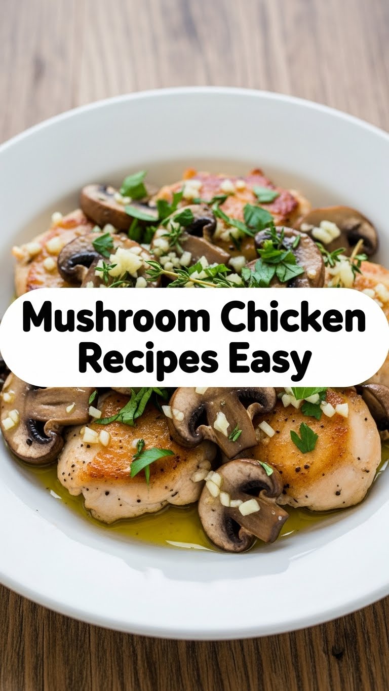 Mushroom Chicken Recipes Easy
